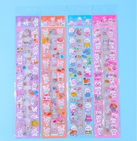 Autocollants en bande PET créatifs, style animaux de dessin animé, mignons, transparents, imperméables, pour Bullet Journals, 100 bandes d'autocollants