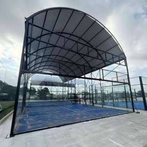 KINGMARTE Q235 Tubo de Acero Galvanizado en Caliente de 12 mm, Césped Artificial de 12 mm, Vidrio Templado Panorámico, Pista de Pádel con Recubrimiento de Zinc - Product Image 1