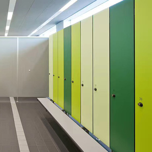 Tủ khóa HPL thương mại nhỏ gọn Laminate Phenolic woodgrain HPL hệ thống tủ khóa nhân viên thay đổi Tủ lưu trữ phòng 1 - Product Image 5