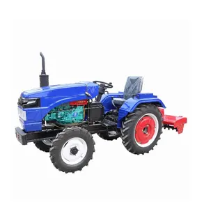 Nuevo 15HP-28HP Mini Tractor agrícola 2WD/4WD Tractor de rueda de alta productividad Uso doméstico agrícola con bomba de motor Cojinete de caja de cambios