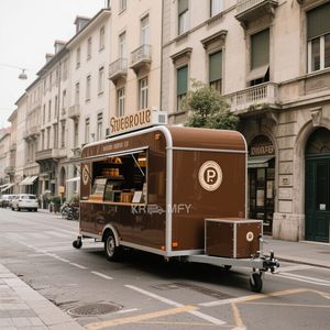 Friteuse de qualité supérieure 2025, camions rapides, remorque alimentaire mobile de rue avec équipement de cuisine complet - Product Image 1