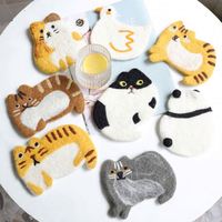 Sous-verres personnalisés pas chers avec motifs d'animaux mignons pour protéger les tables et les bars