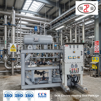 Chauffe-huile thermique antidéflagrant 5kW sur skid IIC T4 GB 350-400 ℃   Boîtier de commande antidéflagrant 380V IP56 pour l'industrie pétrochimique