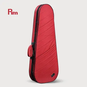 FC04-DSE Rm toptan sıcak satış kırmızı Oxford bez köpük sert kabuk elektrik gitar kutusu taşınabilir enstrüman sırt çantası gitar kılıfı