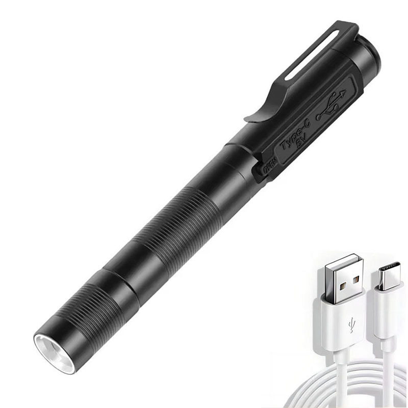 USB Rechargeable Pen Light Mini Small