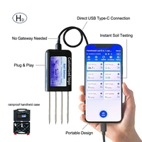 Sonde professionnelle Android pour l'humidité du sol, la température et le pH, capteur USB Type-C, analyseur de sol, capteur d'humidité et de nutriments pour l'agriculture