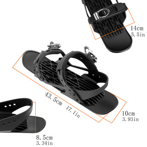 Mini botas de esquí, raquetas de nieve cortas, antideslizantes, con punta cerrada, unisex, para caminar en la nieve al aire libre, esquí de estilo libre - Product Image 5