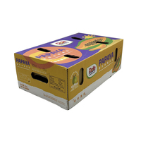 Boîtes à fruits rigides réutilisables écologiques, personnalisées avec laminage mat, gaufrage, doublure en éponge, boîte cadeau en papier, fruits frais, carton ondulé