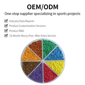 เม็ดยาง EPDM คุณภาพสูงสำหรับสนามฟุตบอลและลู่วิ่งในโรงเรียนอนุบาล รับผลิตตามสีที่ลูกค้าต้องการ ยี่ห้อ Master <span class=keywords><strong>QIA</strong></span> - Product Image 4