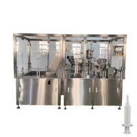 Machine de remplissage de seringues automatique pneumatique à commande PLC pour pommades vétérinaires, applications chimiques et cosmétiques, garantie 1 an