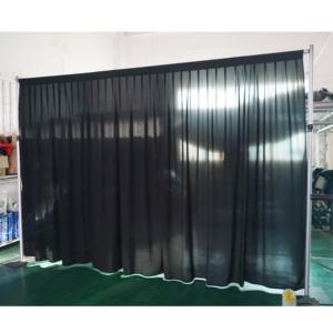 Kit de support de tringle à rideaux réglable en aluminium à double barre transversale avec finition argentée pour mariages, salons professionnels et événements - Product Image 4