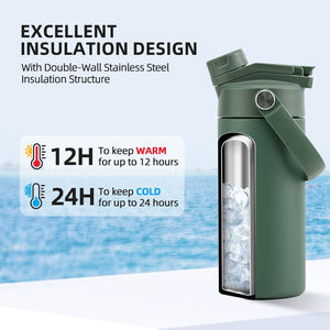 14oz 18oz Insulated Kids Water <b>Bottle</b> Stainless Steel Flask with Dual Lid for School <b>Toddler</b> Custom Logo Vacuum <b>Bottle</b> - Product Image 3