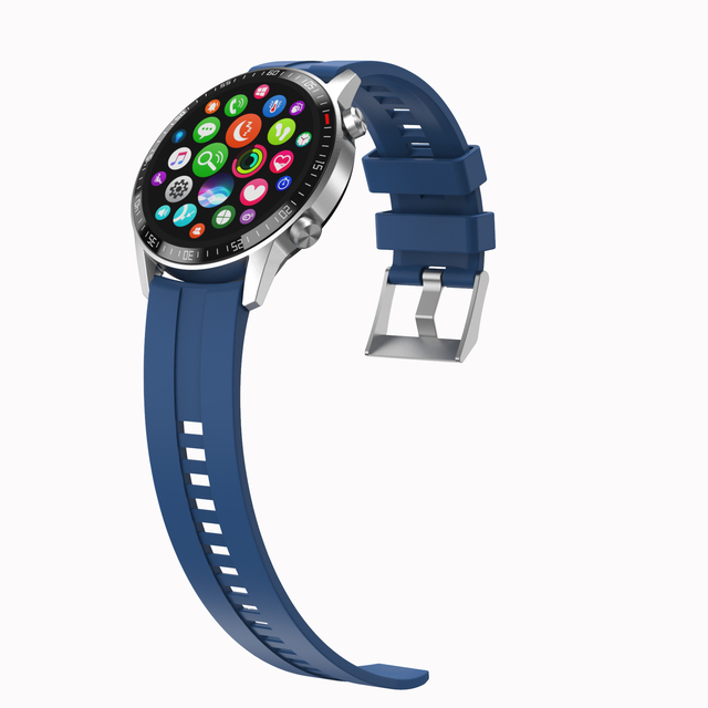 IP67 Q88 Smart Watch 1.28 Inch Full Screen Touch TFT Display Daily Reminder Calendar Sport Fitness Features Synchronized View