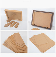 Plaque en bois découpée au laser mdf brut vierge photo chevalet cadre support panneau kraft panneau dur panneau panneau aggloméré feuilles de carton