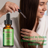 Huile de croissance capillaire OEM Romarin Menthe 60ml, Sérum de traitement du cuir chevelu pour cheveux clairsemés, Nourrissant et fortifiant les follicules, Dropshipping