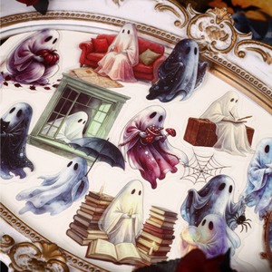 Paquete de 16 Pegatinas Decorativas con Temática de Fantasmas de la Serie Youmeng Xiaoling - Product Image 1