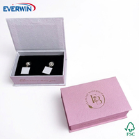 Boîte en papier en forme de livre avec fermeture magnétique personnalisée Everwin, emballage cadeau pour la présentation de la marque, boîte de rangement pour bijoux