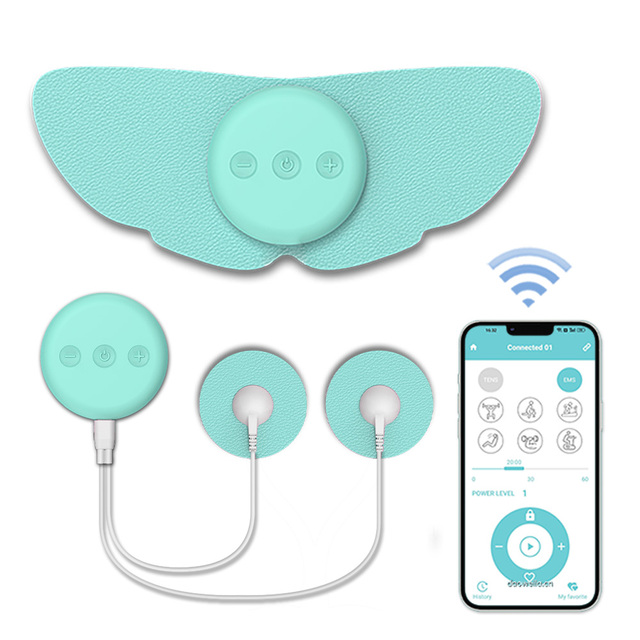 App Controlled Wireless TENS Therapy Patch with Three Use Forms Rechargeable Cordless Design for Drug Free Menstrual Pain Relief