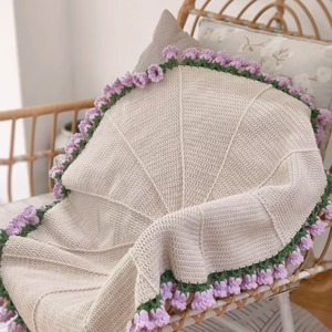 大花毛毯DIY针织套装手工创意礼品一步一步视频 - Product Image 4