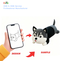 Peluche géante Husky Kawaii personnalisable à bas prix, rembourrage en coton PP, oreiller de couchage en peluche, fabricant OEM