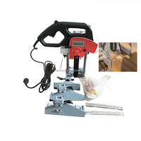 Mortiseuse à Chaîne Portable pour Bois, Machine à Mortaiser les Ciseaux, Perforatrice Carrée pour Trous, Rainureuse pour Maisons en Bois