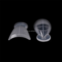 Formes à ongles en gel souple à double système, courbées en C profond, pour extensions d'ongles en acrylique, style French Step