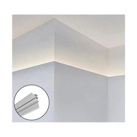 Profilé en aluminium LED mural pour éclairage indirect de plafond, canal de bande LED architectural commercial
