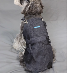 Overall Denim Anjing Model Suspender untuk Pasangan Anjing Musim Gugur - Product Image 6