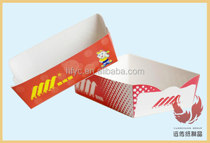 Bandeja de papel de cartón barata para comida y Pasta, bandeja de comida con revestimiento ecológico, reciclable, para perritos calientes - Product Image 3