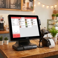 Systèmes de point de vente tout-en-un OEM ODM commerciaux avec écran tactile de 17 pouces, système Windows, caisse enregistreuse pour station-service