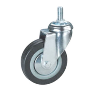 Roue en caoutchouc de qualité médicale avec noyau en PP, roulement simple, prix compétitif, capacité de charge de 25 kg à 100 kg, diamètre de 50 à 125 mm - Product Image 6