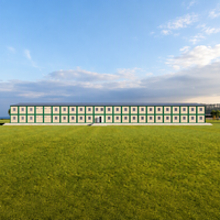 préfabriquée portable conteneur d'habitation Maison préfabriquée en conteneur détachable à cadre en acier à 2 étages pour camp
