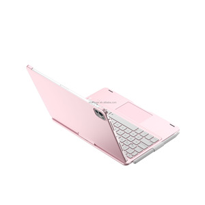 Rose Gold Bàn Phím Không Dây Trường Hợp Đối Với <span class=keywords><strong>iPad</strong></span> 10th Thế Hệ 10.9Inch 2022 Xoay Bảo Vệ Bàn Phím Với 7 Màu Sắc Đèn Nền - Product Image 5