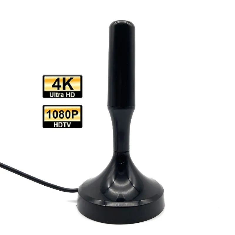 Plus forte Amplifié Numérique Intérieur Extérieur Tv Antenne avec Signal Booster Câble Coaxial 360 Réception Portable HDTV antena