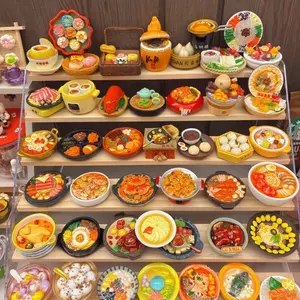 ติ๊กต๊อกตู้เย็นเรซินอาหารจีนเป็นมิตรกับสิ่งแวดล้อมปรับแต่งได้รูปทรงวัฒนธรรมสร้างสรรค์เครื่องประดับหม้อไฟ - Product Image 6