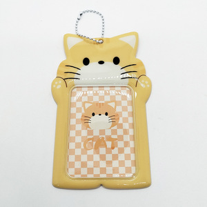 Llavero de PVC con forma de animal divertido, listo para enviar, al por mayor, para tarjetas de identificación de perros, soporte para tarjetas de identificación de perros - Product Image 1