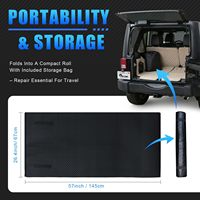 Alas Perbaikan Mobil Rolling Creeper Mat 145*67cm Portabel, Alas Perbaikan Bawah Mobil untuk Ruang Antara Roda yang Rendah