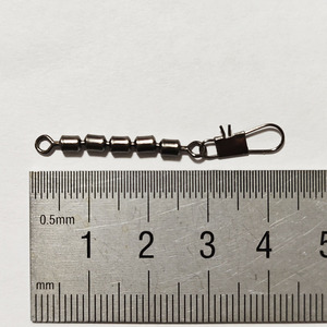 ALPHA Émerillons de pêche en acier inoxydable à 6 billes avec mousqueton pour la pêche à la <span class=keywords><strong>carpe</strong></span>, matériel de montage terminal - Product Image 4