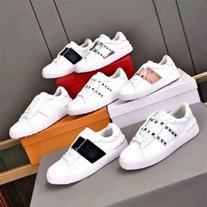 Unisex Designer Breathable Lace-up Platform Casual Shoes Cowhide Upper PU Outsole Height Increase White Dress Retro Sports - Product Image 1
