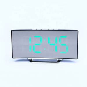 <b>Smart</b> Led Mirror <b>Clock</b> Digital Alarm With Temperature Display Rectangular Plastic Modern Design Desk <b>Table</b> <b>Clock</b> With Snooze - Product Image 1