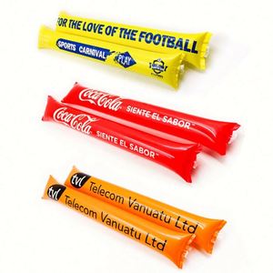 Bâton de cheering gonflable lumineux LED blanc personnalisé Bam Bam, éco-responsable, en promotion, pour fans et applaudissements - Product Image 1