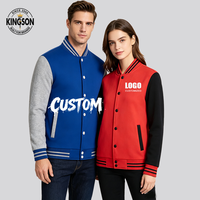 Vestes de baseball personnalisées pour hommes en gros, vestes de football américain respirantes, nouveau design de mode, logo imprimé, bouton, veste de sport