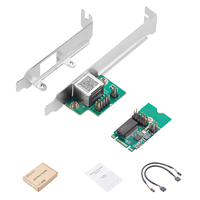Adaptador Ethernet Interno IOCREST M.2 B+M Key 1G, Tarjeta de Red con Chipset Realtek 8111H 1G/1000M para Servidor/Escritorio