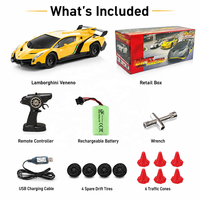 Voiture télécommandée de drift 1/18, série avec styles Lamborghini sous licence, pour les magasins de jouets RC et les acheteurs RC en gros sur le marché mondial