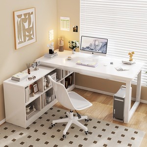 <span class=keywords><strong>Escritorio</strong></span> en Forma de L Reversible 2025, <span class=keywords><strong>Escritorio</strong></span> para Oficina en Casa <span class=keywords><strong>con</strong></span> <span class=keywords><strong>Librero</strong></span>, <span class=keywords><strong>Escritorio</strong></span> de Esquina para Computadora - Product Image 1
