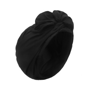 HZM-22201 donne Boho Twist Braid turbante cappello femminile etnico musulmano cappello <span class=keywords><strong>Bandana</strong></span> nuovo berretto <span class=keywords><strong>cotone</strong></span> tinta unita - Product Image 4