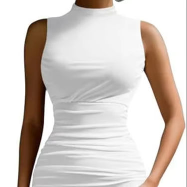 white short puffy prom dresses