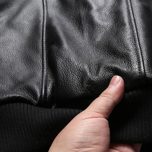 <span class=keywords><strong>2022</strong></span> nuovi uomini giacca da volo in pelle di alta qualità giacca da Baseball in pelle di mucca - Product Image 5