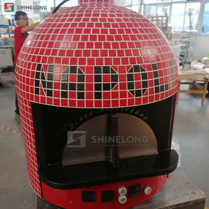 Horno eléctrico para pizza, encimera, cúpula, cubierta de piedra, horno de escritorio italiano de 600 ° C, horno de Nápoles, horno de barbacoa de ladrillo - Product Image 2
