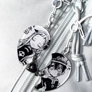 อะคริลิครูปหัวใจอะนิเมะ Toilet-bound Hanako-kun ยาชิโระ เนเนะ ของที่ระลึกคู่รัก พวงกุญแจอะคริลิครูปหัวใจ 2 ชิ้น/ชุด พวงกุญแจสำหรับตกแต่งกระเป๋า - Product Image 5